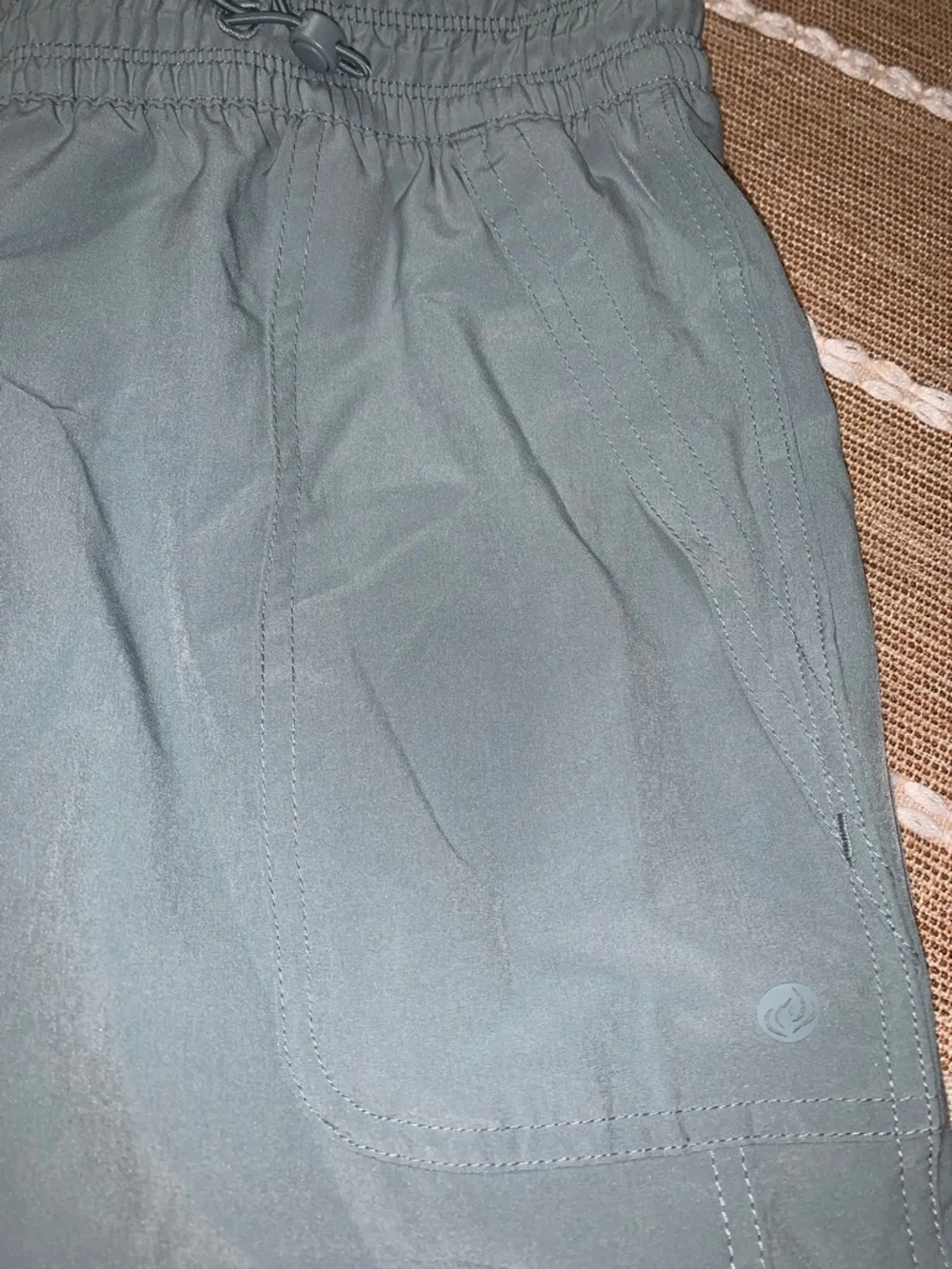 Apana Women's Slate Green Drawstring Joggers - Picture 4 of 7